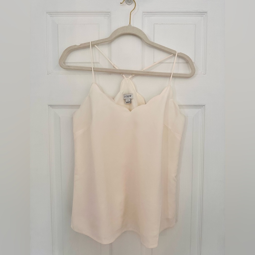 JCrew Scalloped Cami Top